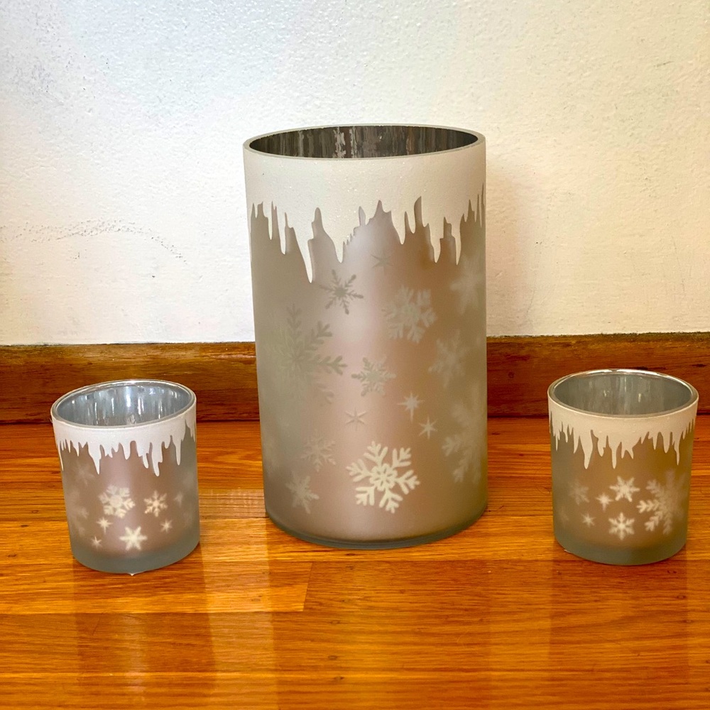 Yankee Candle J/H Flickering Snowflakes Holders